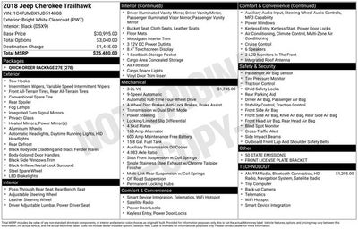 2018 Jeep Cherokee Trailhawk