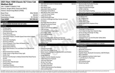2021 RAM 1500 Classic SLT