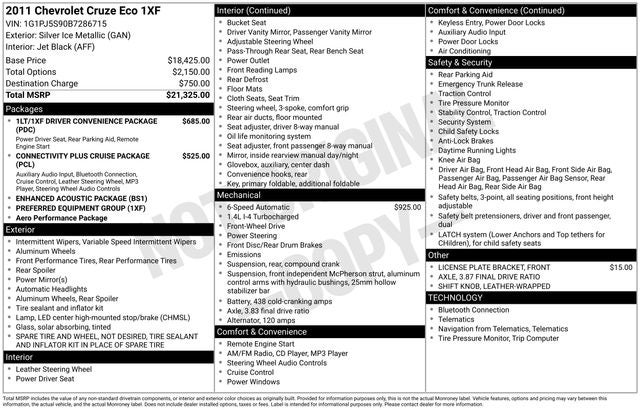 2011 Chevrolet Cruze ECO
