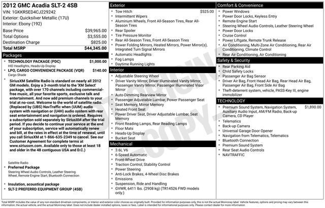 2012 GMC Acadia SLT-2