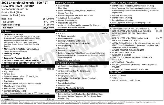 2023 Chevrolet Silverado 1500 RST