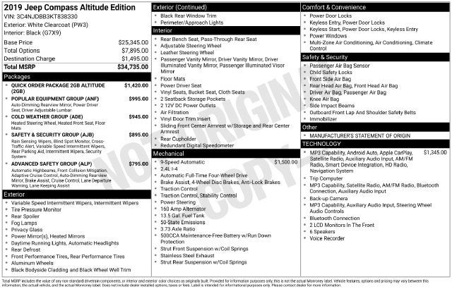 2019 Jeep Compass Latitude