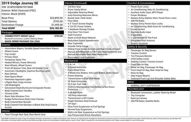 2019 Dodge Journey SE