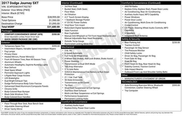 2017 Dodge Journey SXT