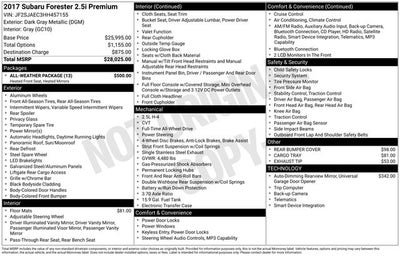 2017 Subaru Forester 2.5i Premium