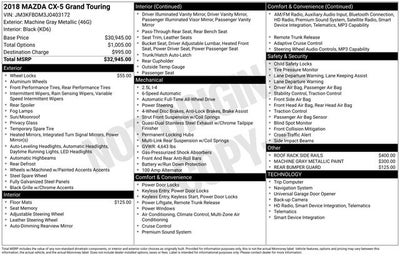 2018 Mazda Mazda CX-5 Grand Touring