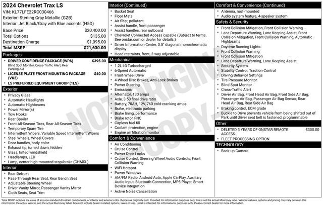 2024 Chevrolet Trax LS