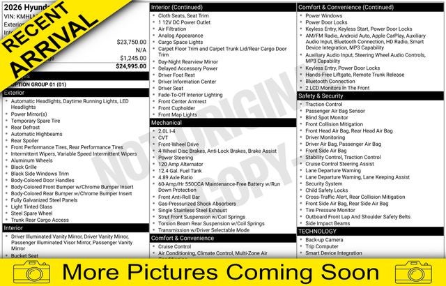 2026 Hyundai Elantra SEL Sport