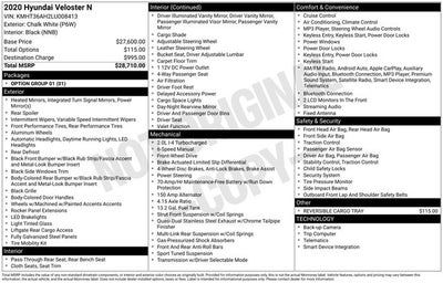 2020 Hyundai Veloster N