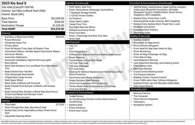 2023 Kia Soul S