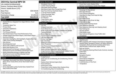 2024 Kia Carnival EX