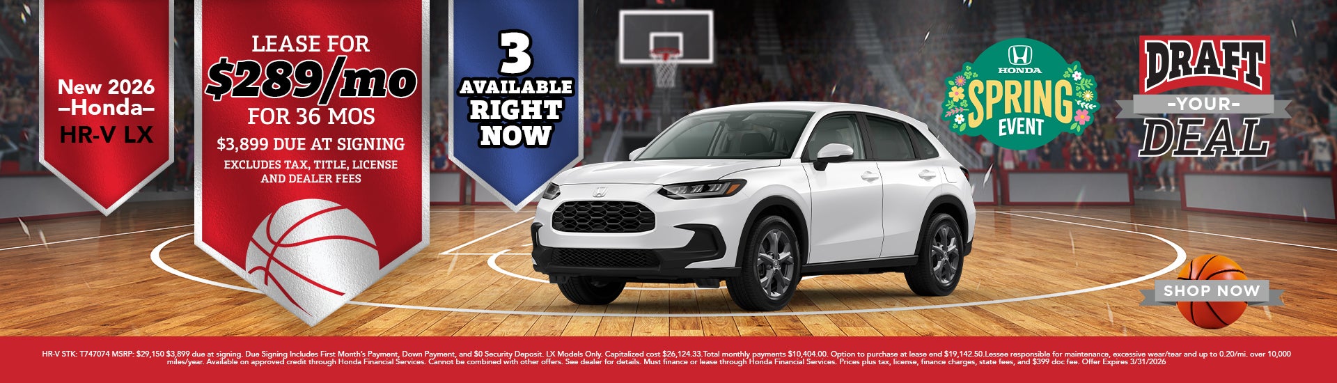  New 2026 Honda HR-V LX - 3 Available Right Now